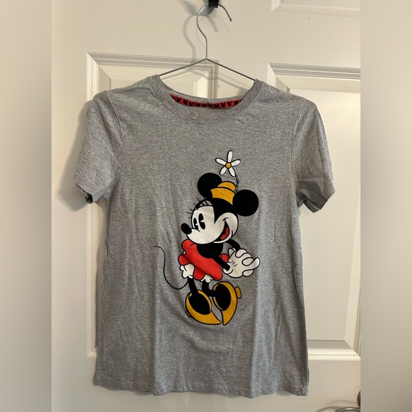 Disney Gray and Red Mickey Mouse Short Sleeve Tees - Picture 1 of 6